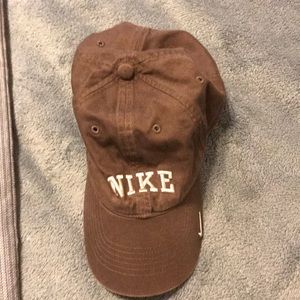 brown nike cap